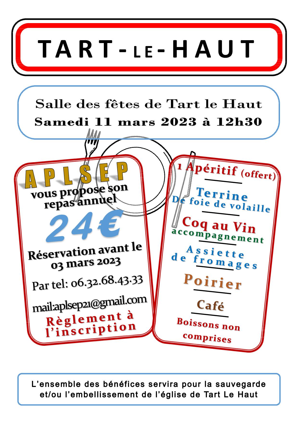 Flyer repas APLSEP 2023